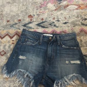 Flying monkey jean shorts